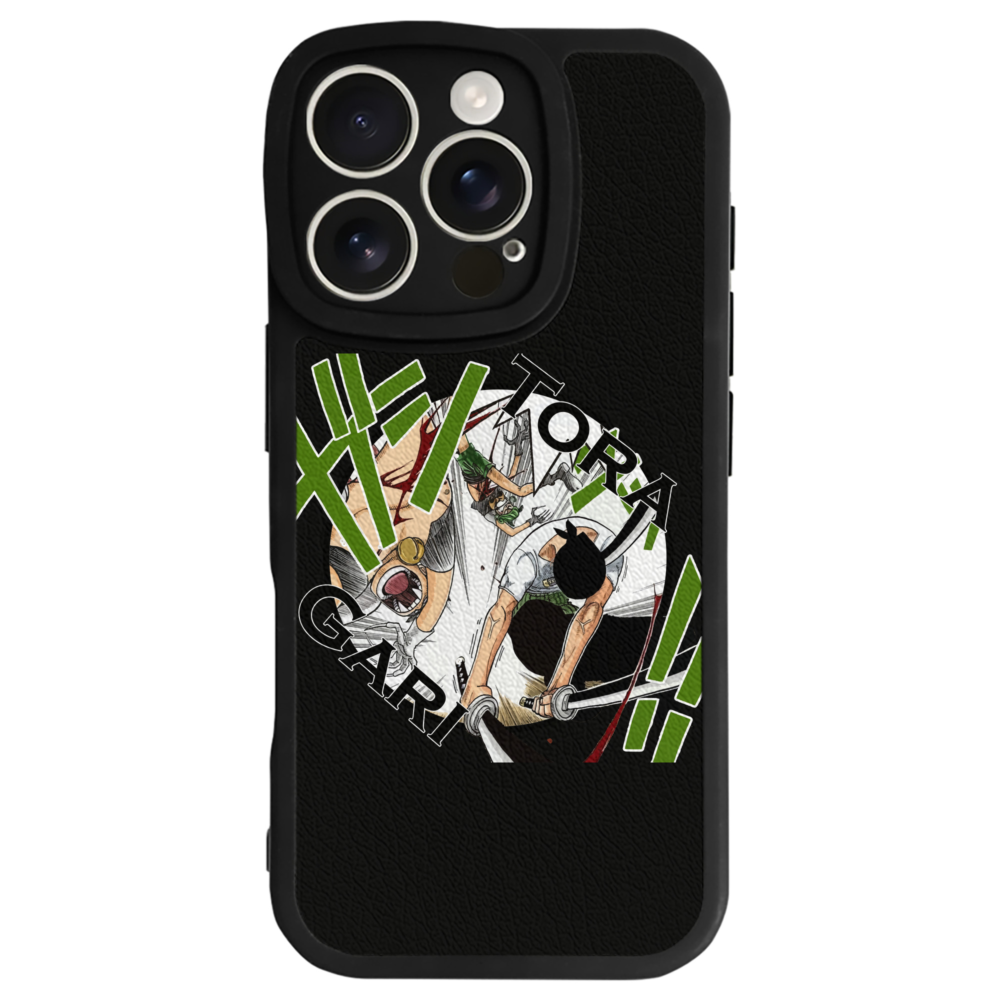 （画像用） ワンピース ロロノア・ゾロ ONE PIECE Roronoa Zoro 【iPhone 16シリーズ対応】シリコンスマホケース（レザー調） 材質：シリコン